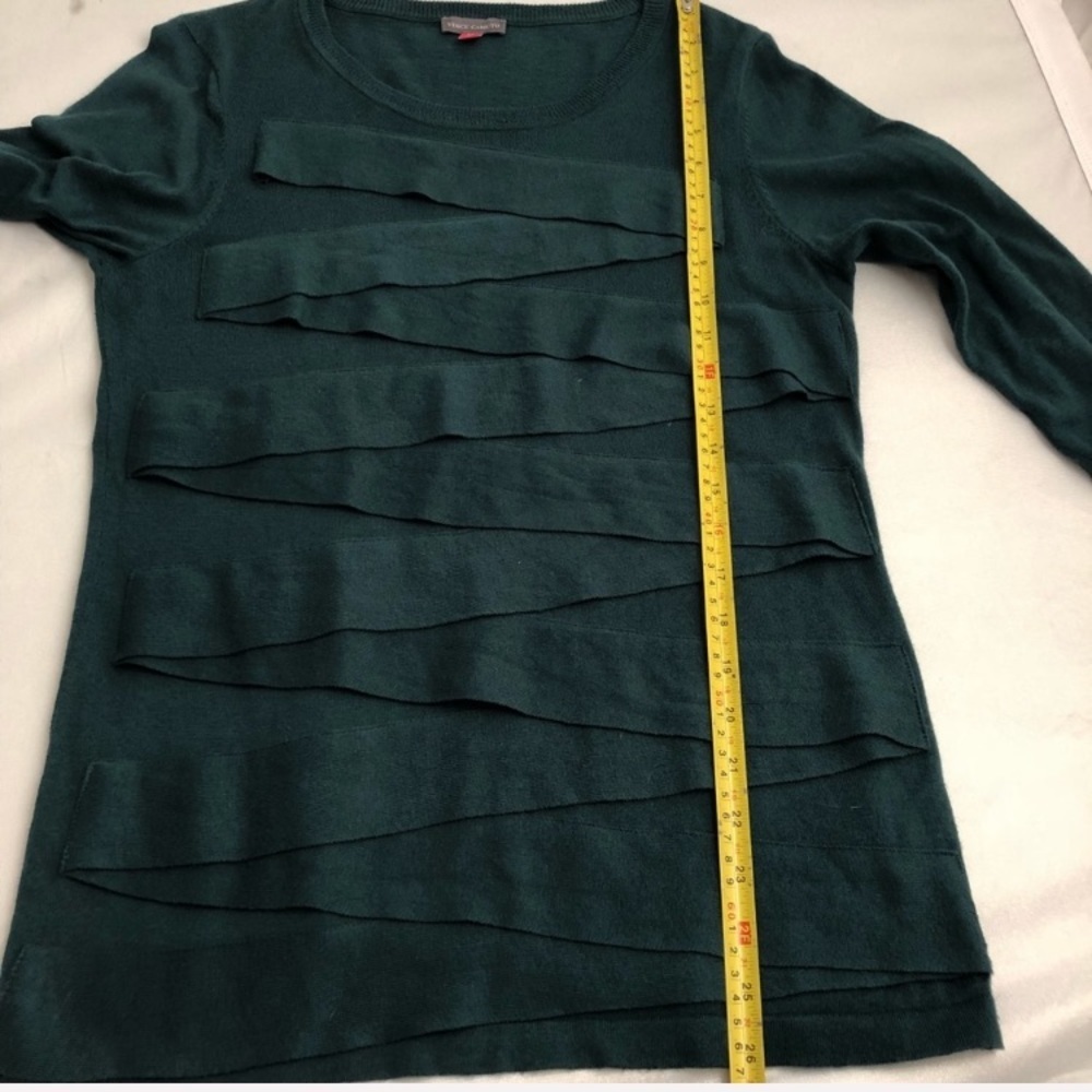 Vince Camuto hunter green fitted sweater M - Picture 4 of 8
